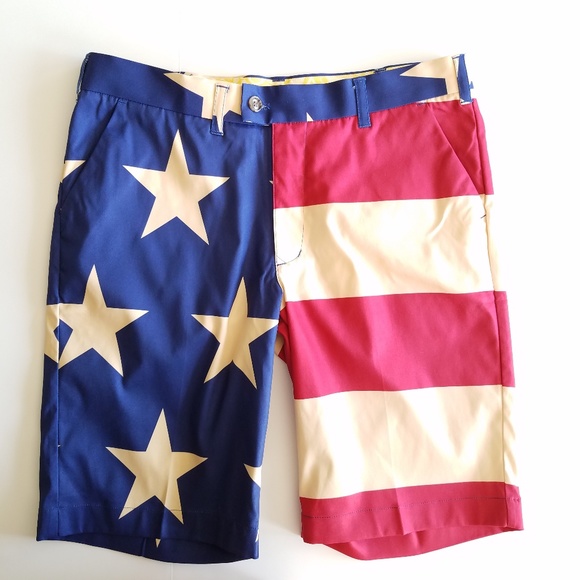 loudmouth american flag shorts